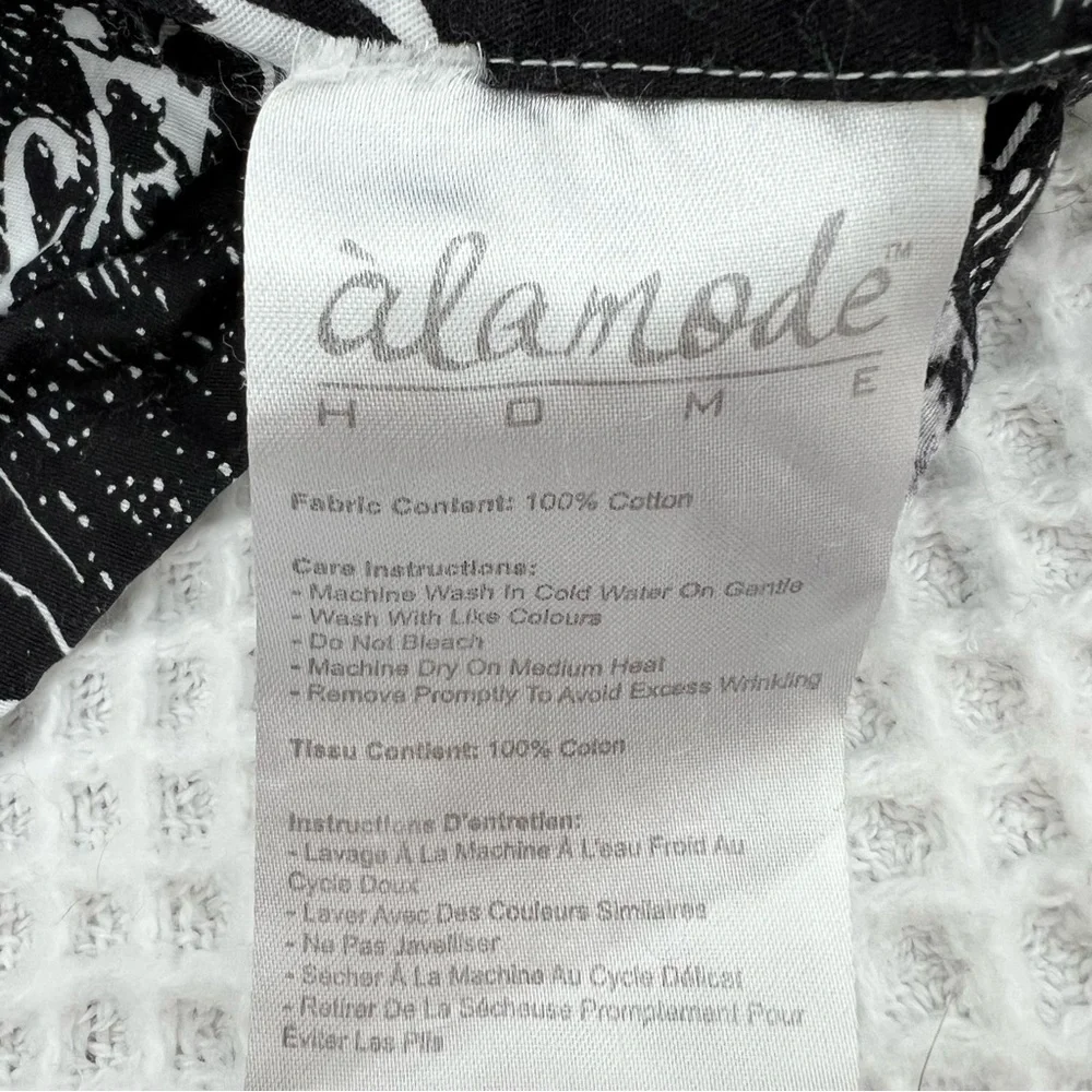 Passport Travel-Themed Black and White Pillowcase